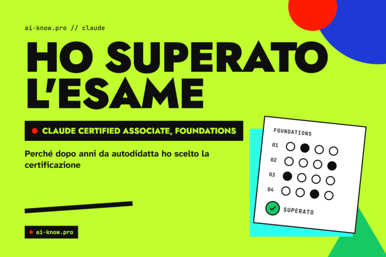 Certificazione Claude, ho superato l'esame Associate