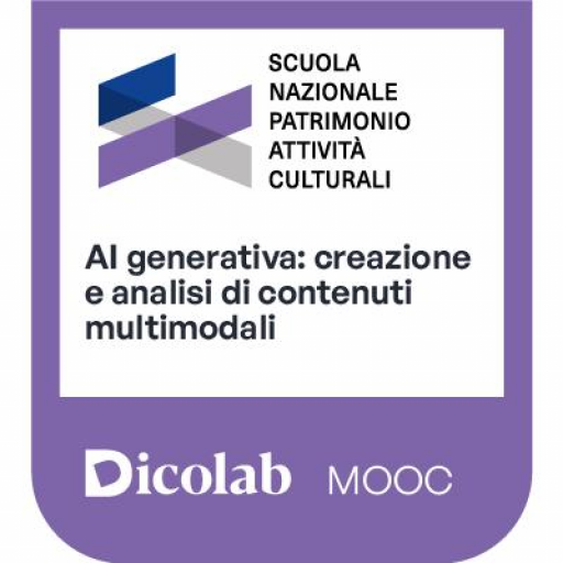 Badge del corso AI generativa: creazione e analisi di contenuti multimodali