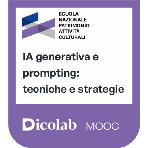 Badge del corso IA generativa e prompting: tecniche e strategie